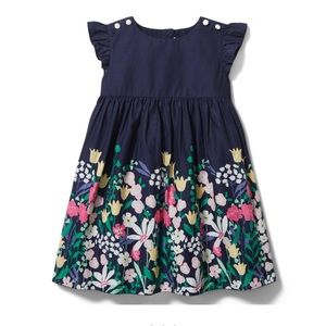 Janie and Jack floral border girls size 6 dress EUC!